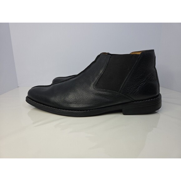 Sandro Moscolini Mens Soft Black Leather Ankle Boots Chukka Sz 14 D Great Cond - Picture 4 of 13